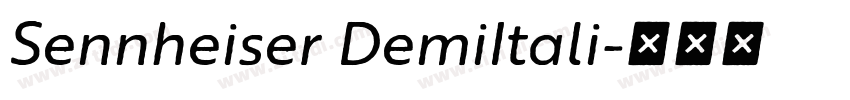 Sennheiser DemiItali字体转换